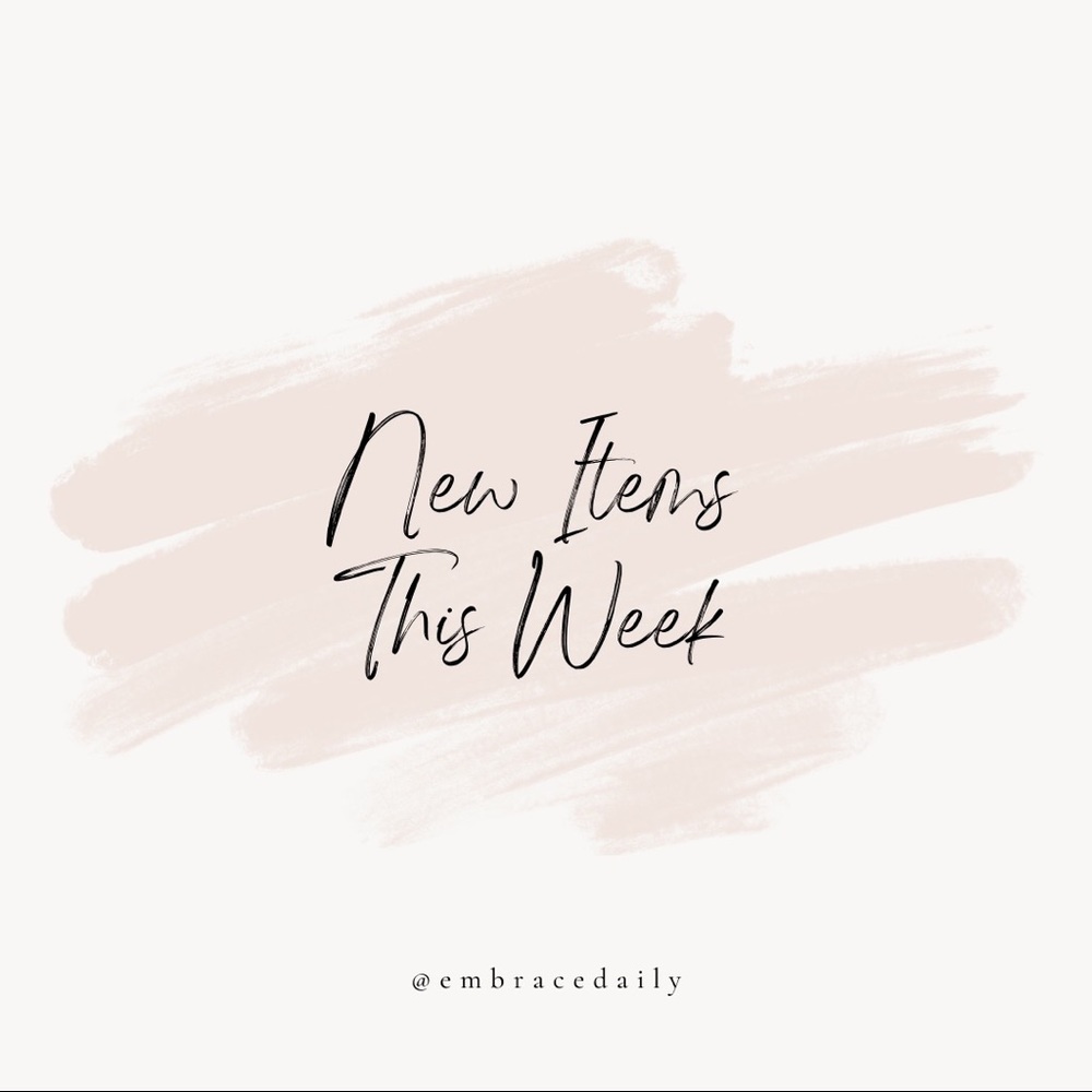 NEW ITEMS THIS WEEK